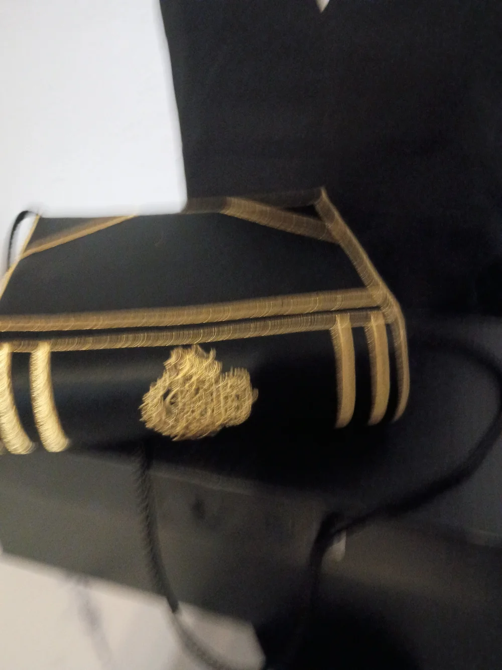IVANA Brand Black & Gold Evening Bag
